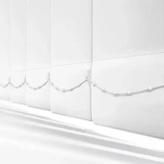 Aspen White Blackout 89mm Vertical Blind Replacement Slats - Vertical Blind Parts