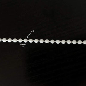 Roller Blind Chain - No.10 Bead Size: 4.5mm + Free Connector - Vertical Blind Parts