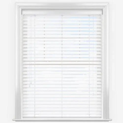 White Faux Wood Blinds-Venetian Blind - Vertical Blind Parts