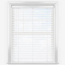 Load image into Gallery viewer, White Faux Wood Blinds-Venetian Blind - Vertical Blind Parts
