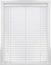 Load image into Gallery viewer, White Faux Wood Blinds-Venetian Blind - Vertical Blind Parts
