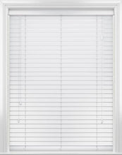 Load image into Gallery viewer, White Faux Wood Blinds-Venetian Blind - Vertical Blind Parts
