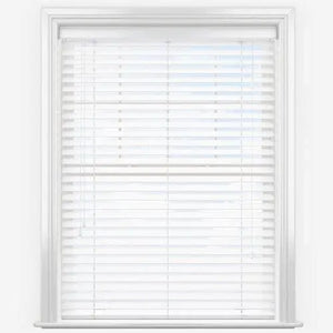 White Faux Wood Blinds-Venetian Blind - Vertical Blind Parts